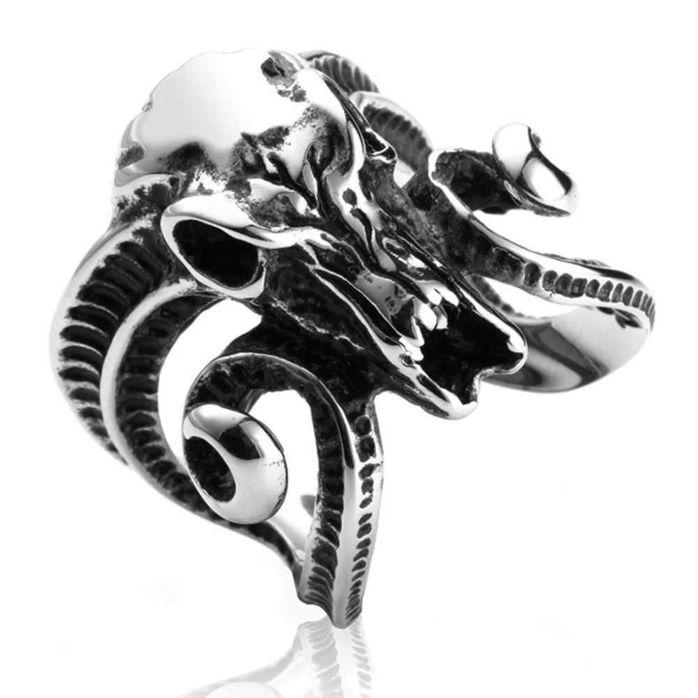 Stainless Steel ram skull - Picture 2 of 3